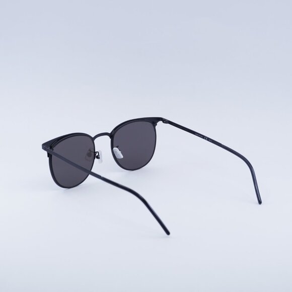 Saint Laurent SL 350 SLIM 001 Sunglasses Black Square Frame, Black Lenses - Picture 4 of 8